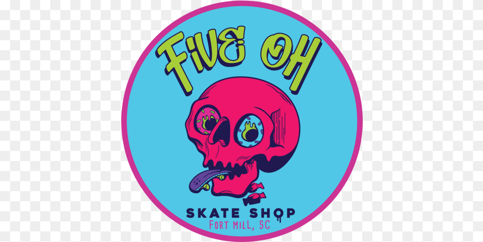 Five Oh Skate Shop Dot, Sticker, Baby, Person, Disk Png
