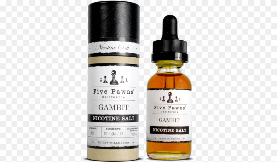 Five Pawns Salt Nic, Bottle, Cosmetics, Perfume, Alcohol Free Png