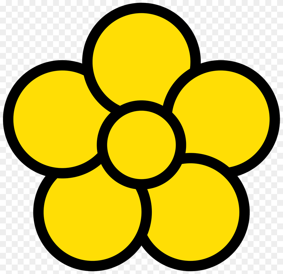Five Petal Flower Icon Clipart, Ammunition, Grenade, Weapon, Daffodil Png Image