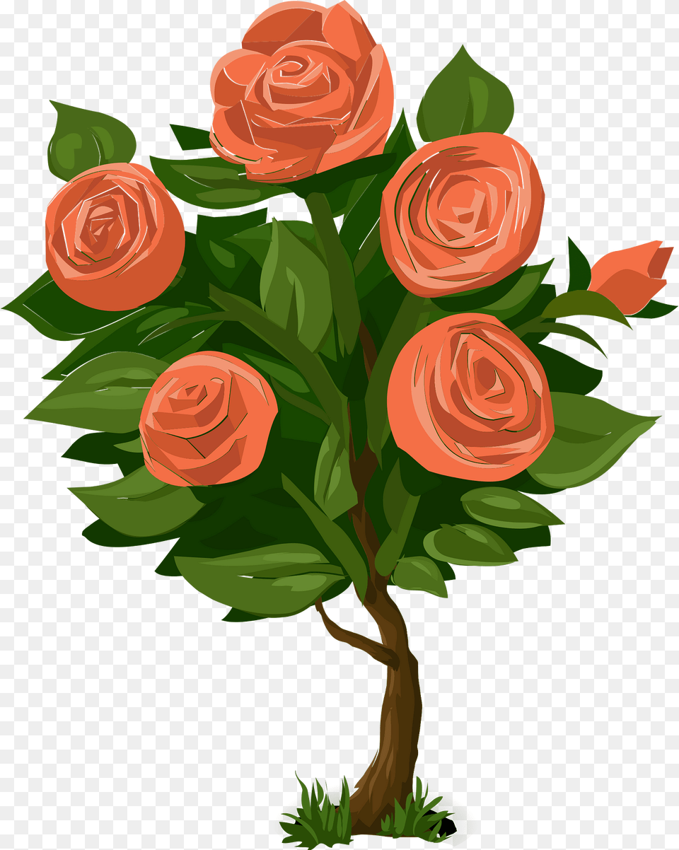 Five Pink Roses Clipart, Art, Plant, Pattern, Graphics Free Transparent Png