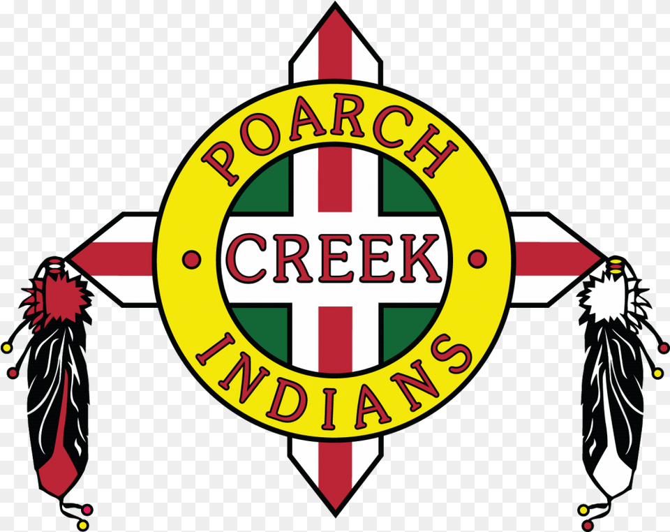Five Poarch Creek Indians Baseball And Poarch Band Of Creek Indians, Logo, Badge, Symbol, Circus Free Png