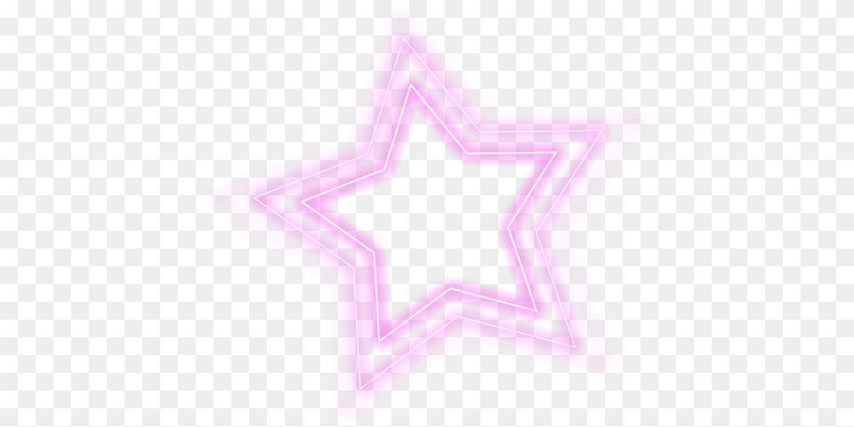 Five Pointed Light Star Effect Colorful Download Illustration, Purple, Star Symbol, Symbol, Cross Png Image