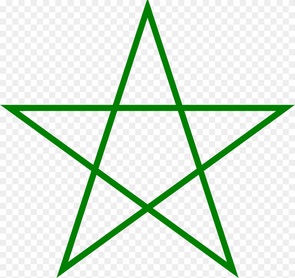 Five Pointed Star Green Five Pointed Star, Star Symbol, Symbol, Nature, Night Png Image