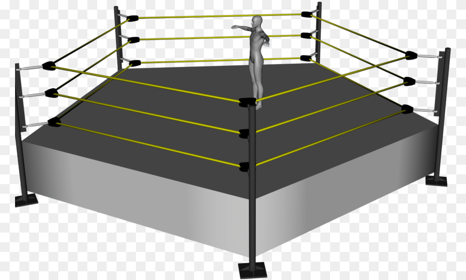 Five Sided Wrestling Ring, Handrail, Person, Cad Diagram, Diagram Free Png Download