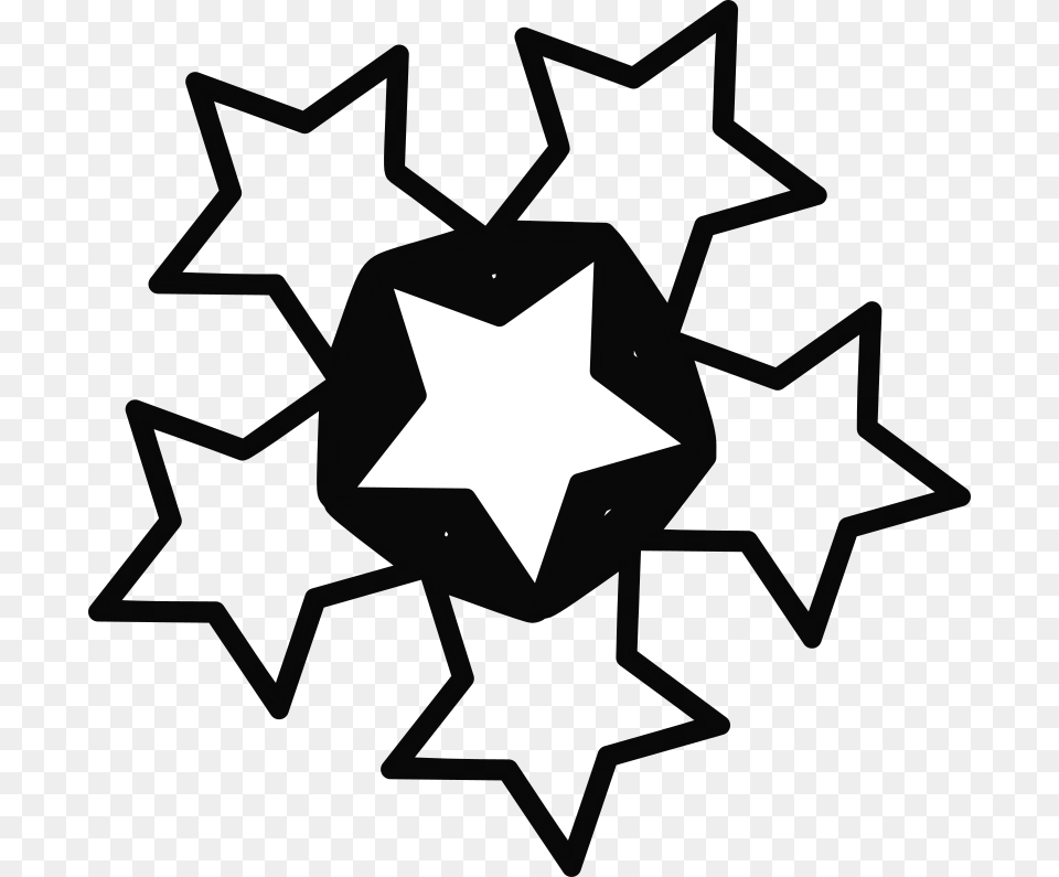 Five Star Eye Of Shiva Symbol, Star Symbol, Cross Free Png Download