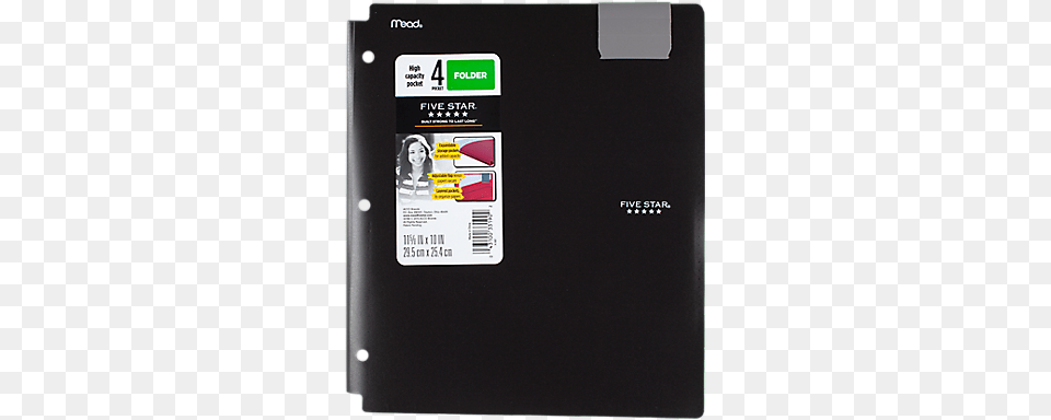 Five Star High Cap 4 Pocket Folder Black Smartphone, File Binder, Computer Hardware, Electronics, Hardware Png