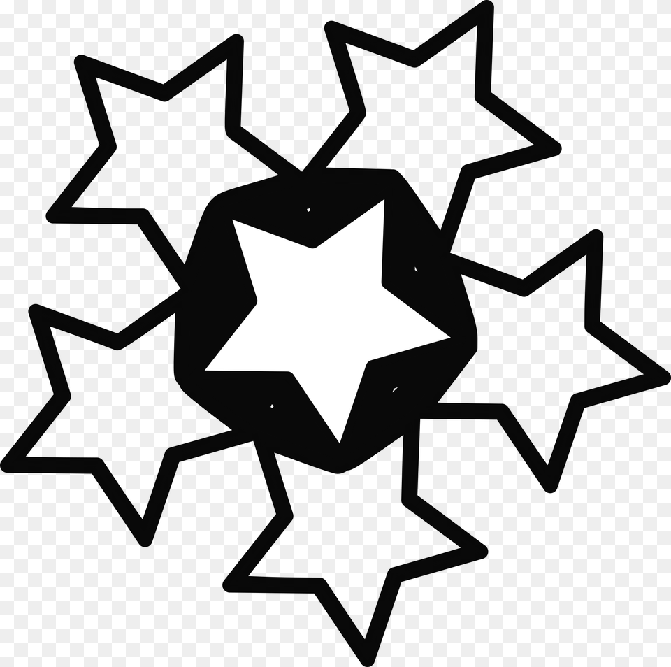 Five Star Icons, Star Symbol, Symbol, Cross Free Transparent Png