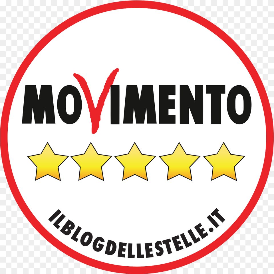 Five Star Movement Wikipedia Movimento 5 Stelle, Logo, Symbol Free Png Download