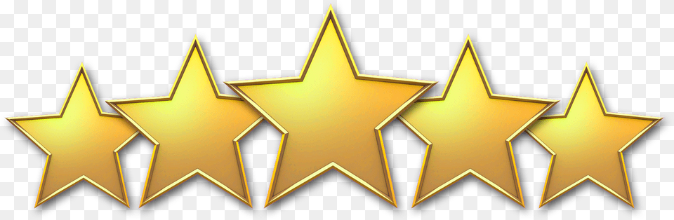 Five Stars Design, Symbol, Star Symbol, Gold Png