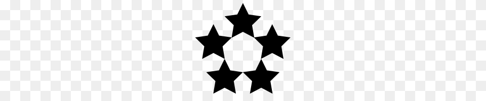 Five Stars Icons Noun Project, Gray Png