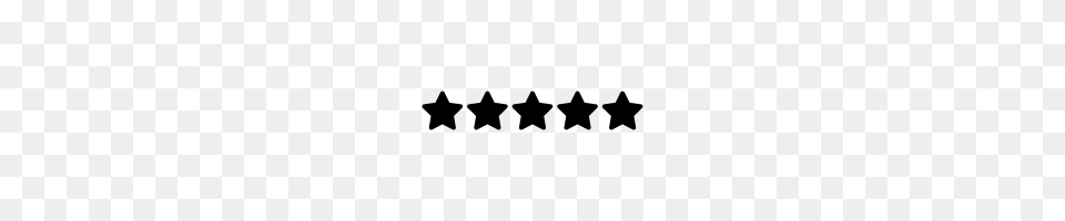 Five Stars Icons Noun Project, Gray Free Transparent Png