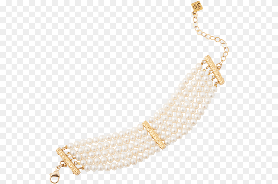 Five Strand Cultured Pearl Braceletquotdata Image Necklace, Accessories, Jewelry, Bracelet, Diamond Free Png Download