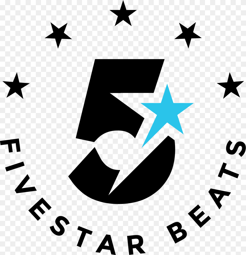 Fivestar Beats Final Black Blue Halo Odst Logo, Star Symbol, Symbol, First Aid Png Image
