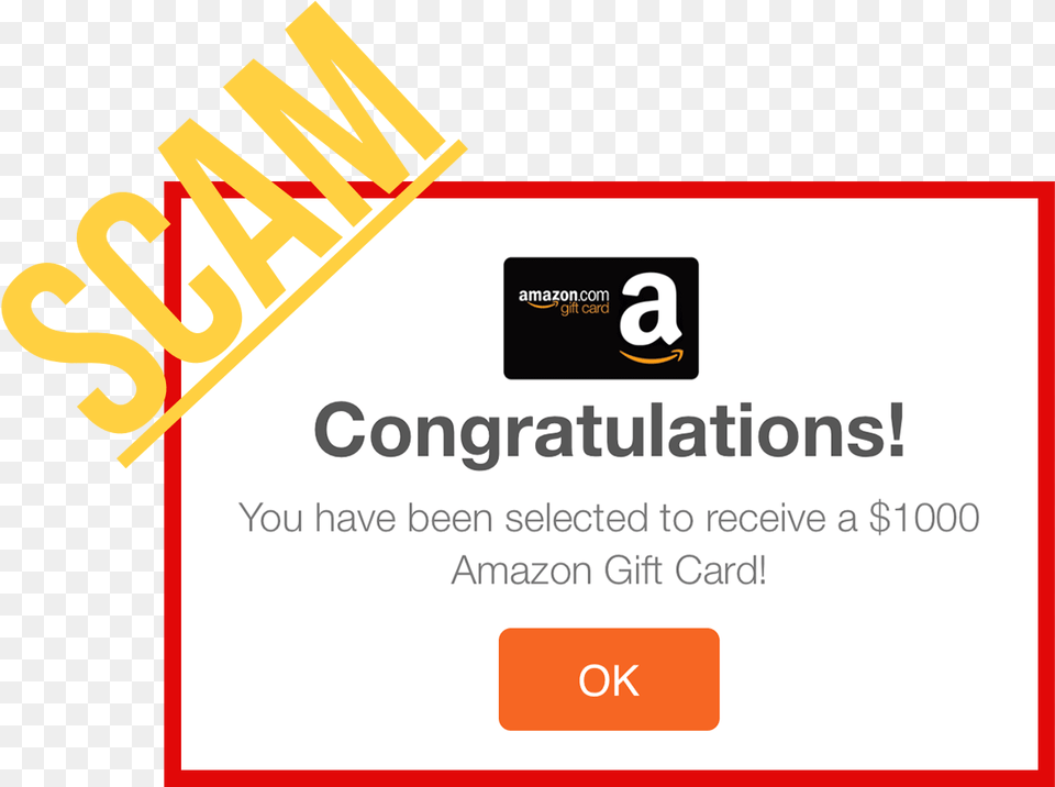 Fix Amazon Winner Pop Ups All Things How Amazon Gift Card, Text, Paper Png