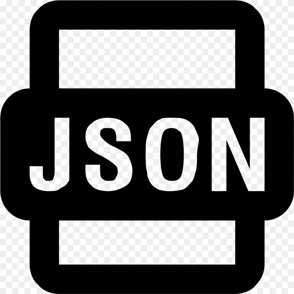 Fix Error Msg Working With Json Documents Jsonimage Json Symbol, Gray Free Png