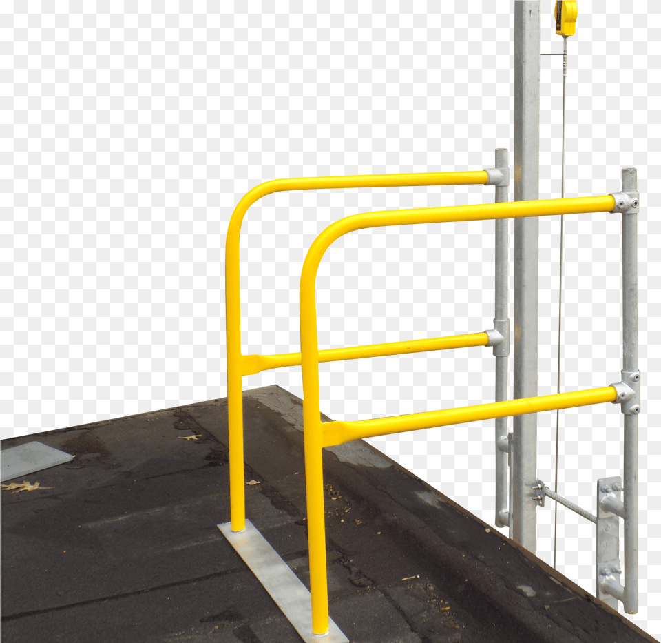 Fixed Roof Safety Ladder Fall Protection, Handrail, Railing, Fence Free Png Download