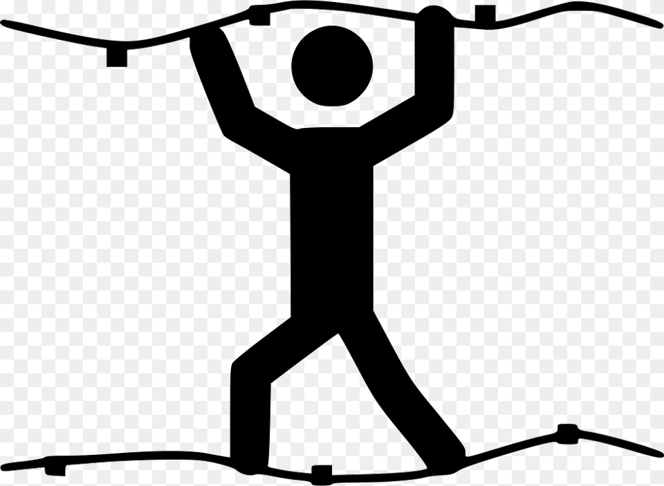 Fixed Rope Route, Stencil, Bow, Silhouette, Weapon Png Image