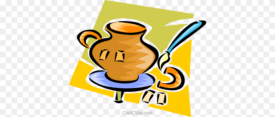 Fixing A Broken Vase Royalty Vector Clip Art Illustration, Jar, Pottery, Face, Head Free Transparent Png