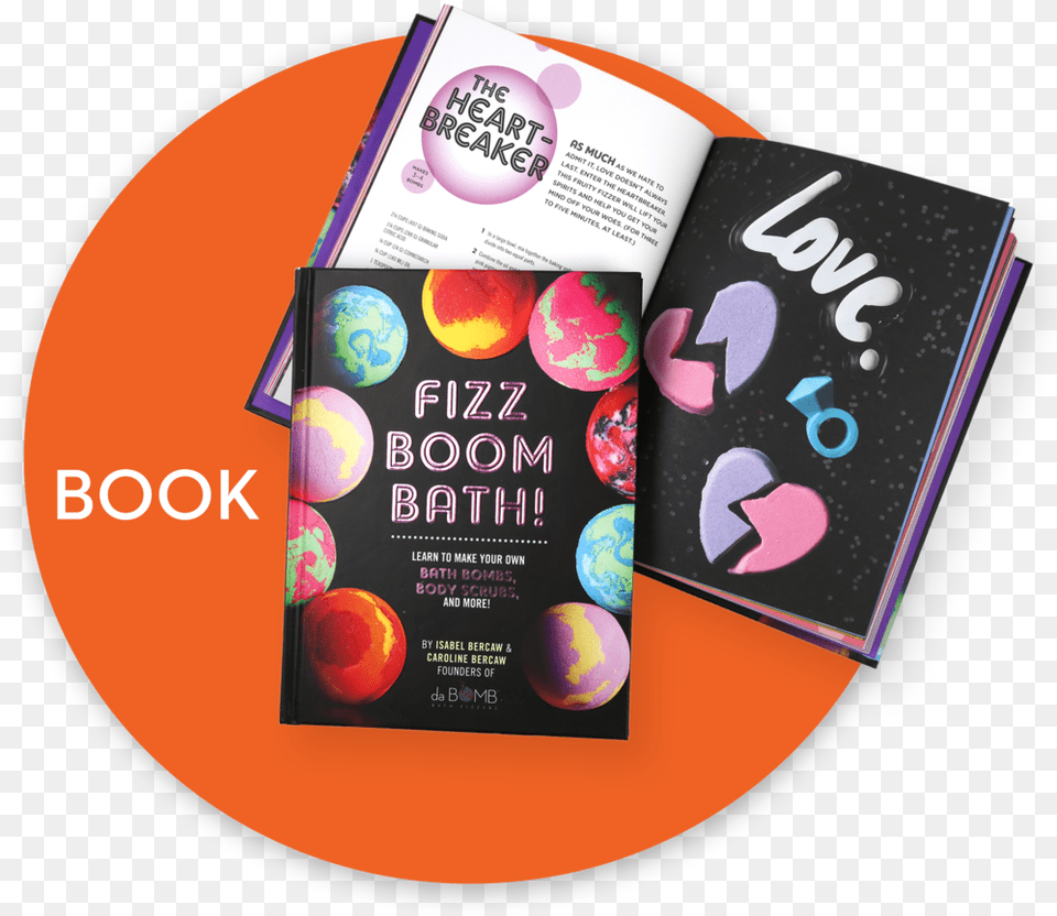 Fizz Boom Bath Diy Bath Bomb Book, Advertisement, Poster, Disk Png Image
