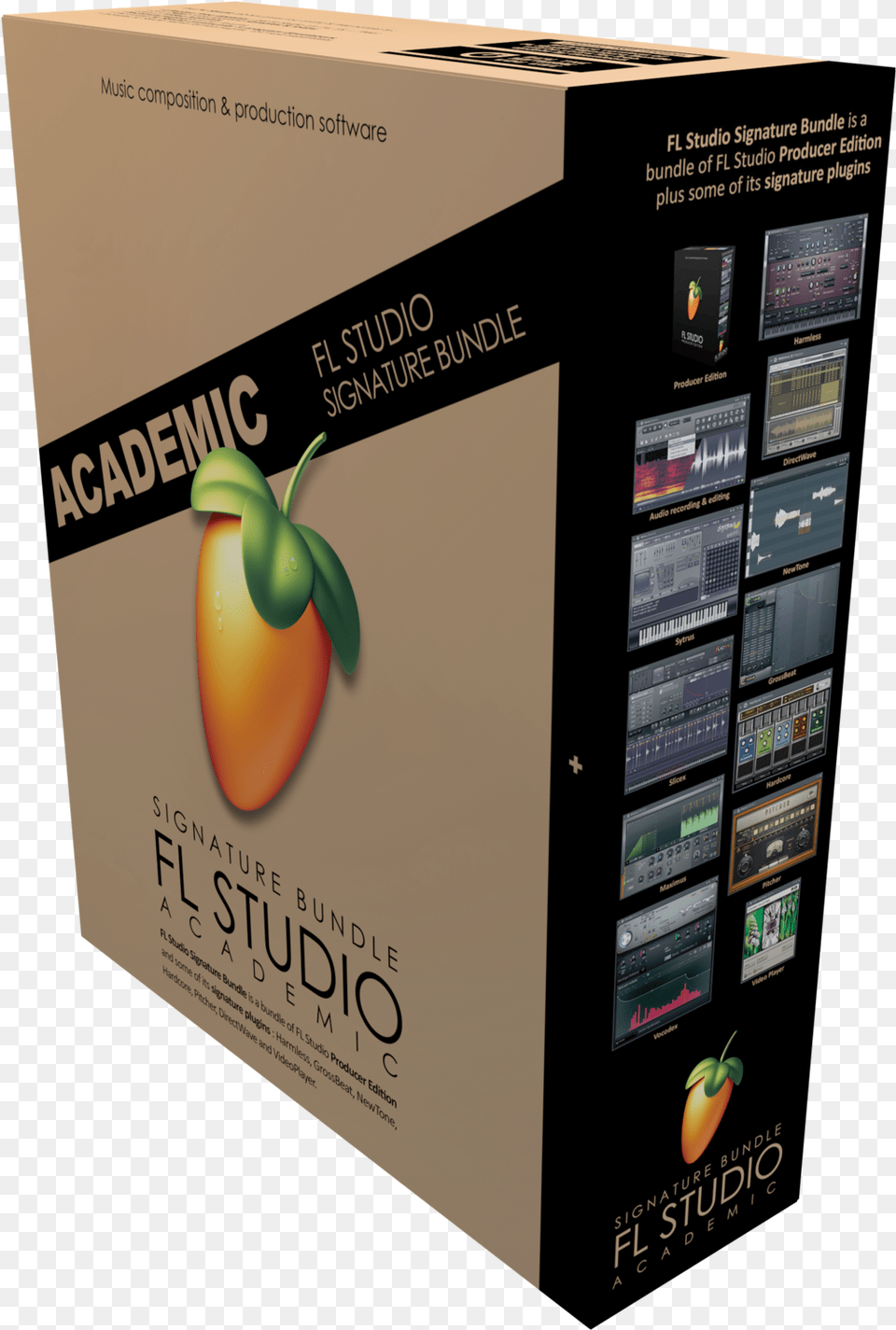 Fl Studio Signature Logo, Box, Food, Fruit, Plant Free Transparent Png