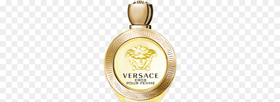 Flack100ml 548x679px Versace Eros Femme Edt 100 Ml, Bottle, Gold, Cosmetics, Perfume Free Png Download