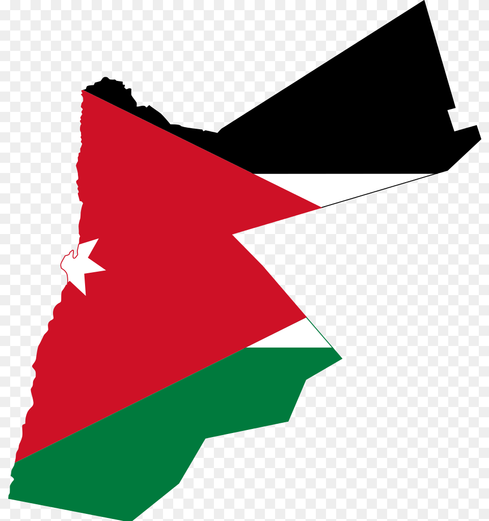 Flag And Map Of Jordan Png