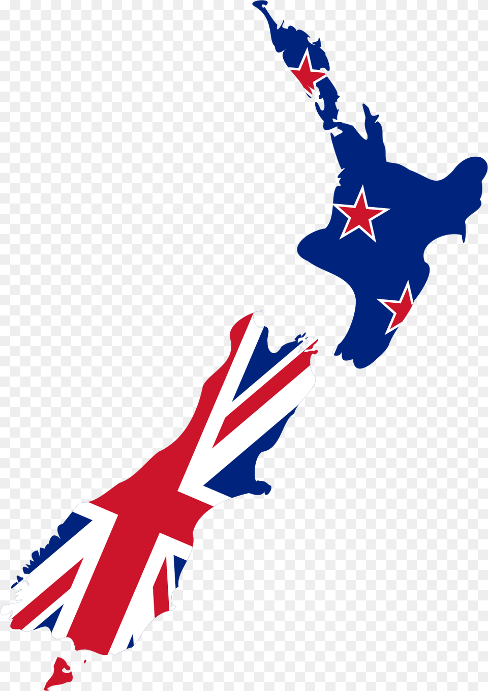 Flag And Map Of New Zealand, Person, Nature, Outdoors, Sea Free Png Download