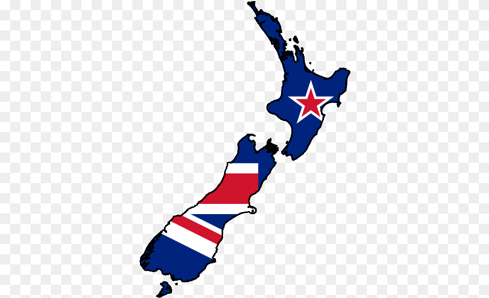 Flag And Map Of New Zealand Hawkes Bay Region New Zealand Map, Person, Symbol, Star Symbol Free Png
