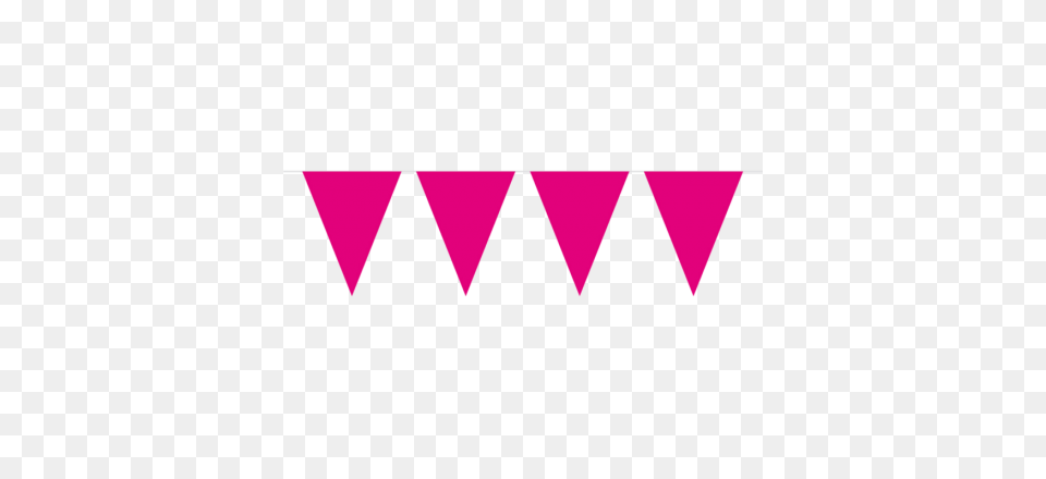 Flag Banner Pink Xl L M H Cm, Purple, Triangle Free Png