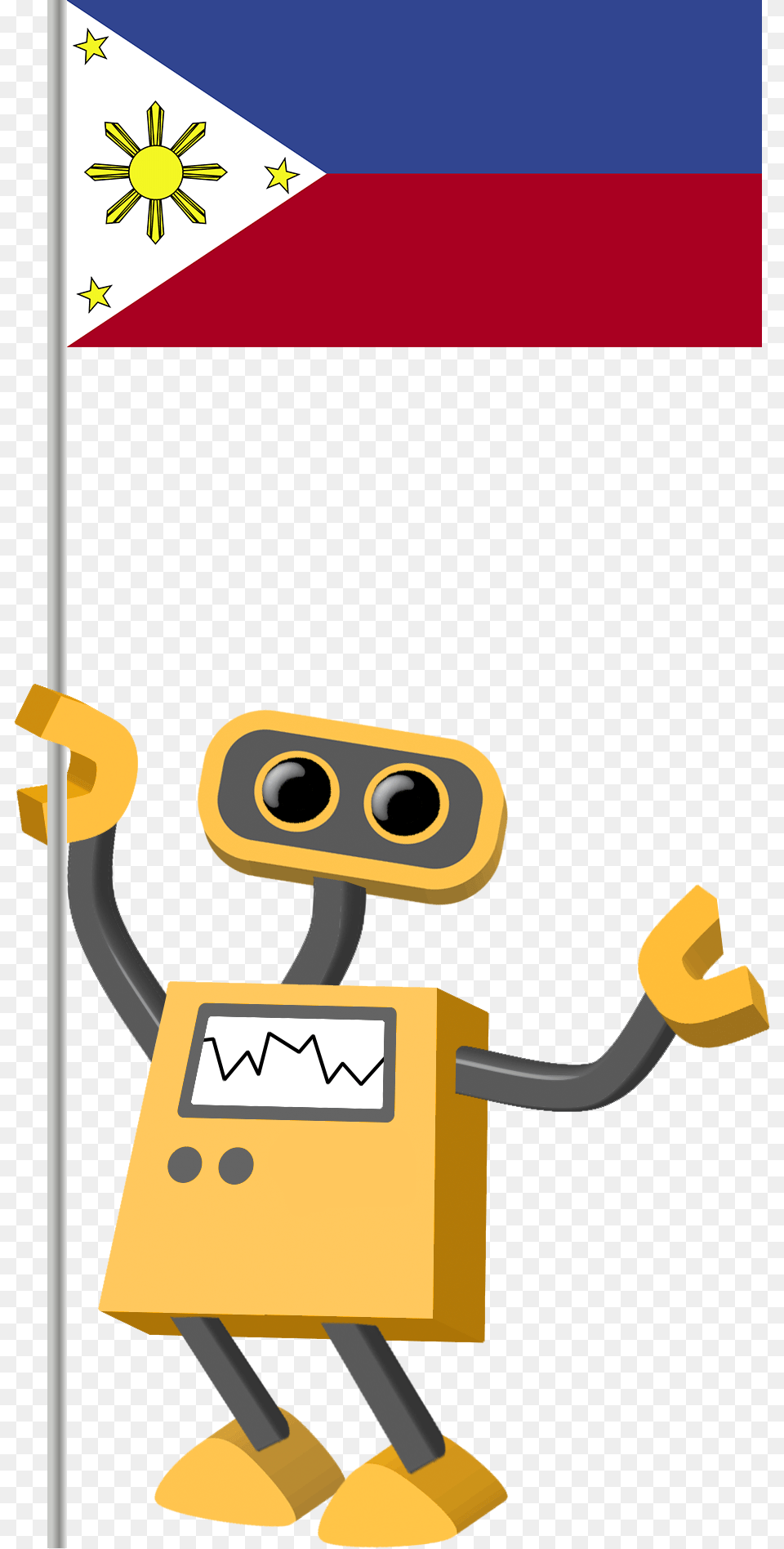 Flag Bot Philippines Lebanese National Flag Cartoon, Robot Free Png