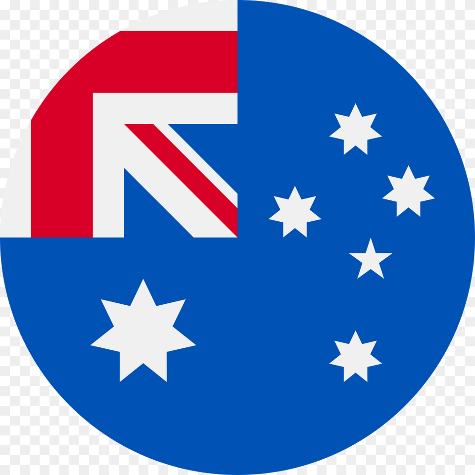 Flag Circle Australia Flag Circle, Symbol, Star Symbol, Logo Png