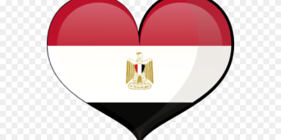 Flag Clipart Egypt Emblem, Heart, Balloon, Aircraft, Transportation Png