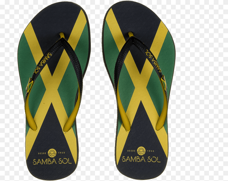 Flag Collection Flip Flops Jamaica, Clothing, Flip-flop, Footwear, Shoe Free Png