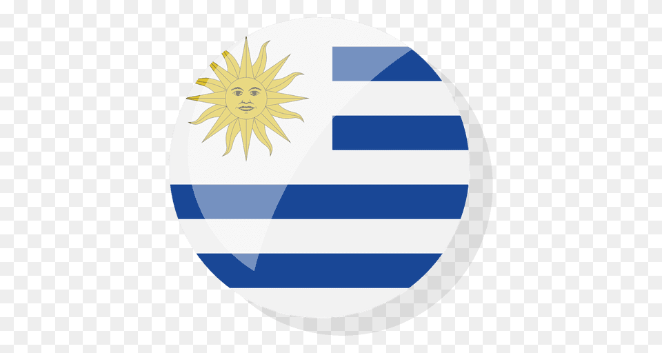 Flag Country Uruguay, Disk, Egg, Food, Face Png