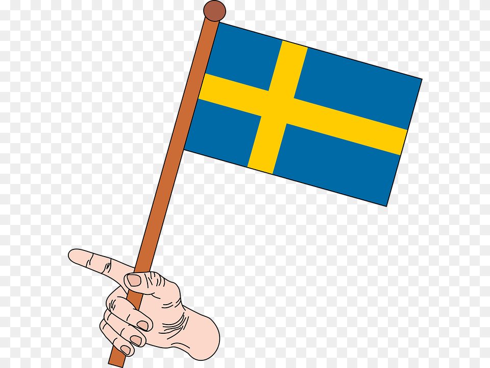 Flag Flag Of Sweden Sweden Crown Flag Graphics Paper Swedish Flag, Sweden Flag, Baby, Person Free Transparent Png