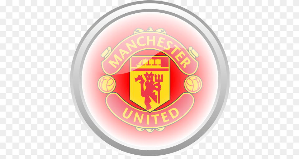 Flag Football Manchester United Premier English Icon Manchester United, Badge, Emblem, Logo, Symbol Png Image