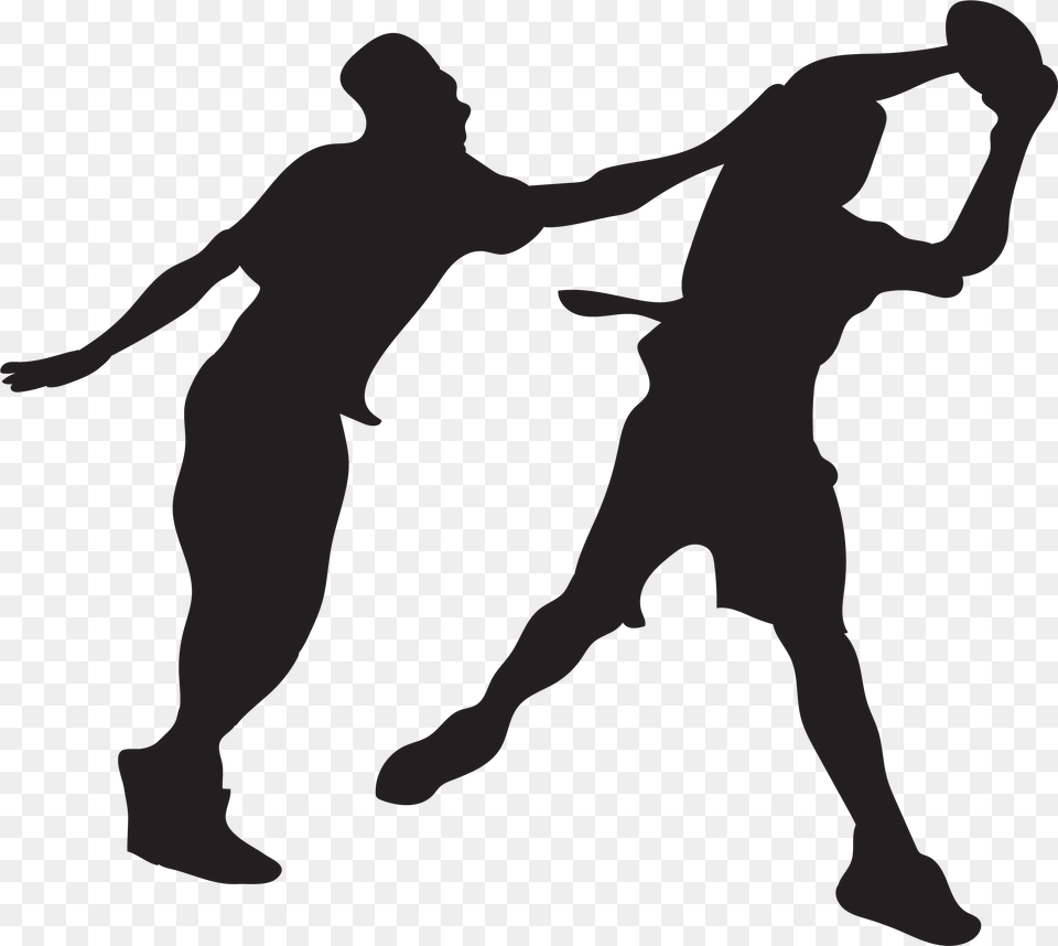 Flag Football Player Clipart, Person, Silhouette Free Png Download