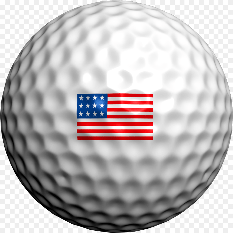 Flag Golf Ball Stamp, Golf Ball, Sport Free Png Download