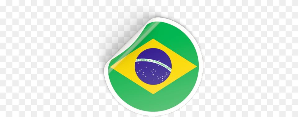Flag Icon Of Brazil At Format Brazil Flag Banner, Sticker, Disk, Droplet, Logo Free Transparent Png