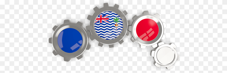 Flag Icon Of British Indian Ocean Territory British Indian Ocean Territory Flag, Machine, Logo, Gear Free Transparent Png