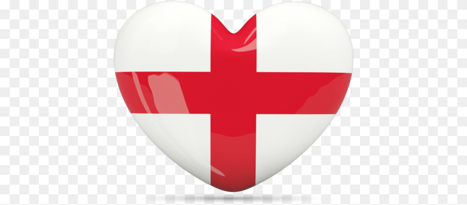 Flag Icon Of England At Format England Flag In A Heart, Logo, Symbol, First Aid Free Png Download