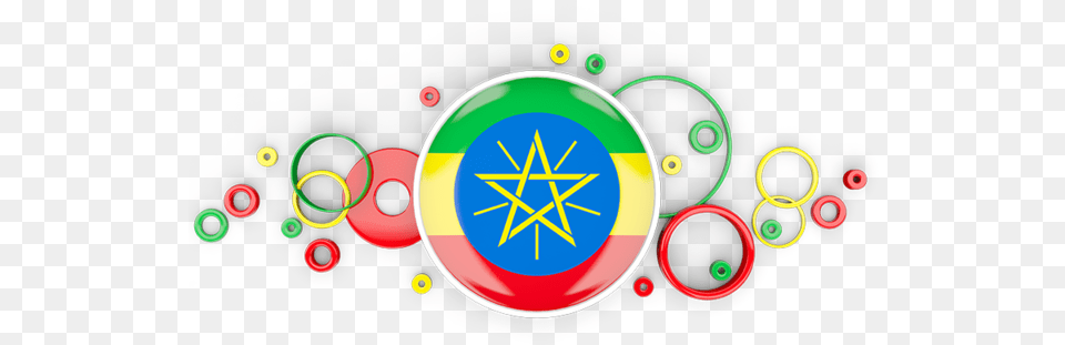 Flag Icon Of Ethiopia At Format Background Ghana Flag, Disk Png