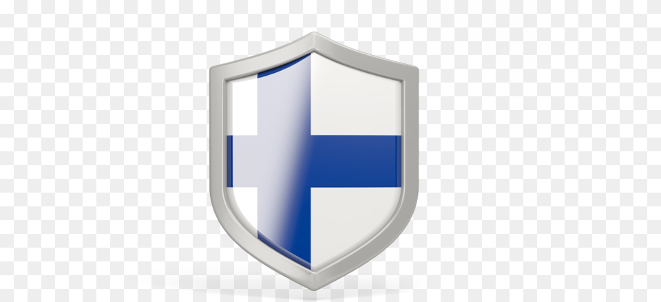 Flag Icon Of Finland At Format Finland Shield Flag, Armor Png Image