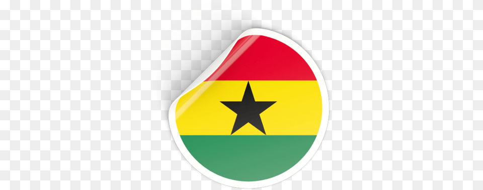 Flag Icon Of Ghana At Format Icon Ghana Flag, Star Symbol, Symbol, Sign Free Png Download