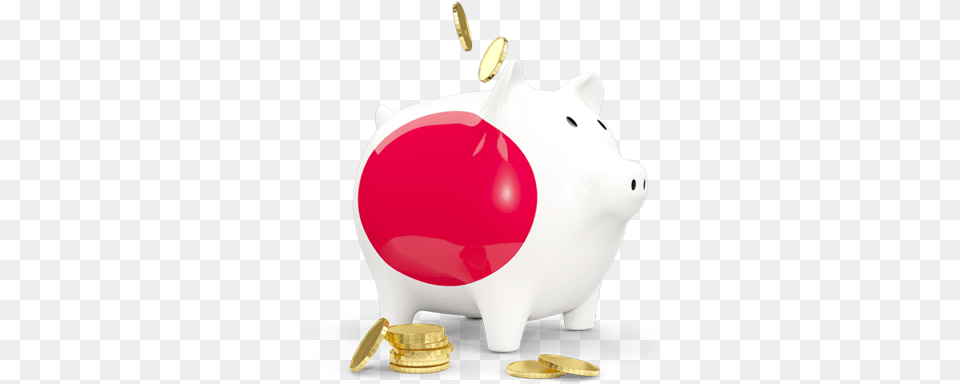 Flag Icon Of Japan At Format Illustration, Piggy Bank, Animal, Mammal, Pig Png