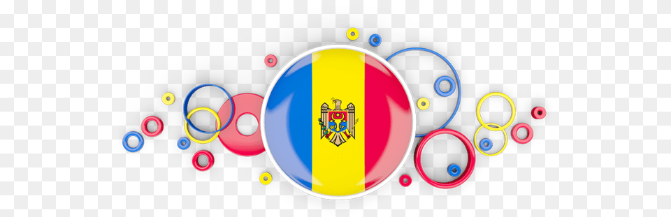 Flag Icon Of Moldova At Format Background Ghana Flag, Logo, Art, Graphics, Disk Png Image