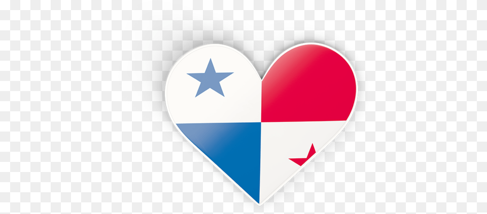 Flag Icon Of Panama At Format Panama Flag Heart, Symbol Free Png Download