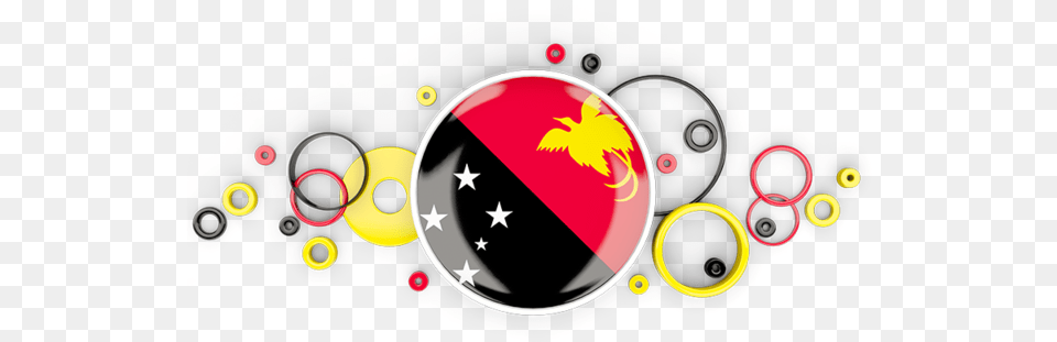Flag Icon Of Papua New Guinea At Format Papua New Guinea Flag Design, Emblem, Symbol, Art, Disk Free Png