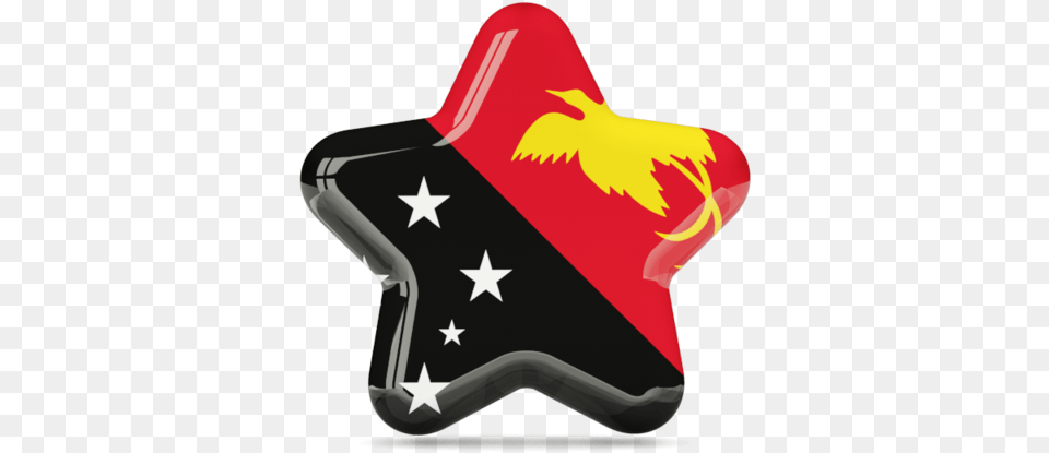 Flag Icon Of Papua New Guinea At Format Papua New Guinea Flag Round, Star Symbol, Symbol, Appliance, Blow Dryer Png Image