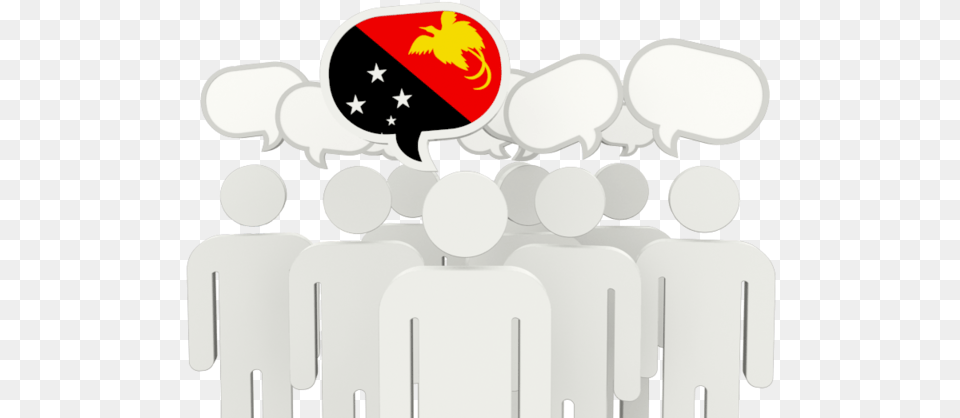 Flag Icon Of Papua New Guinea At Format Portugal Speech Bubble, People, Person, Logo, Crowd Free Transparent Png